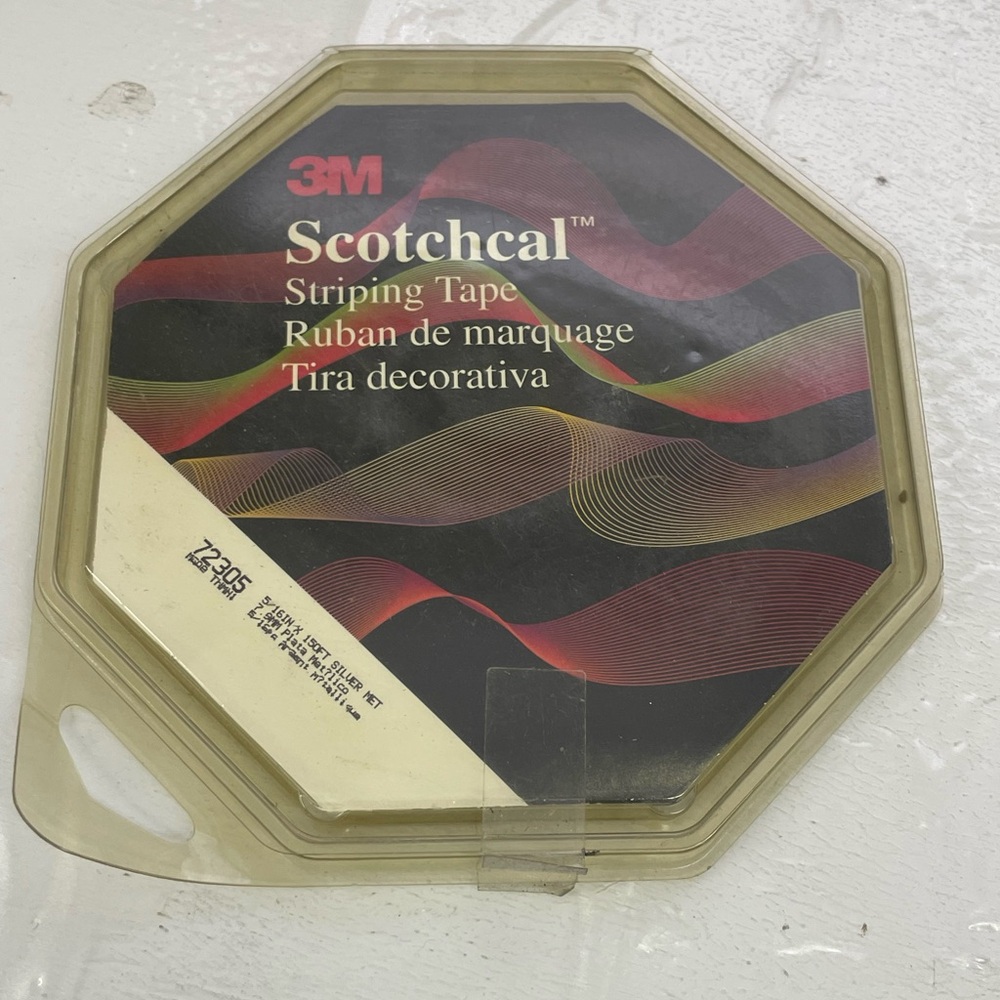 3M Scotchcal 72305 Pinstripe Striping Tape - 5/16" Silver Metallic